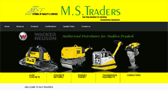 Desktop Screenshot of mstraders.co.in