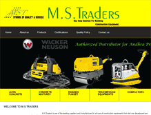 Tablet Screenshot of mstraders.co.in